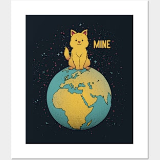 World Domination Planet Earth Mine by Tobe Fonseca Posters and Art